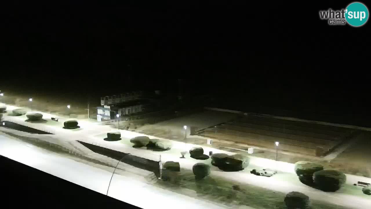 La spiaggia di Bibione webcam live e piazzale Zenit