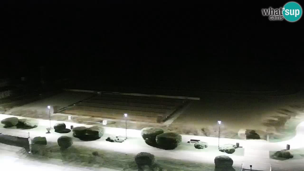 La spiaggia di Bibione webcam live e piazzale Zenit