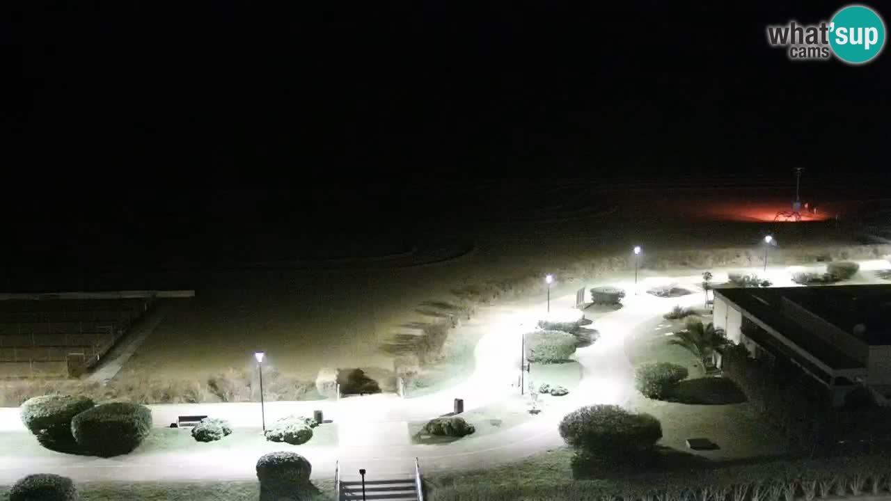 La spiaggia di Bibione webcam live e piazzale Zenit
