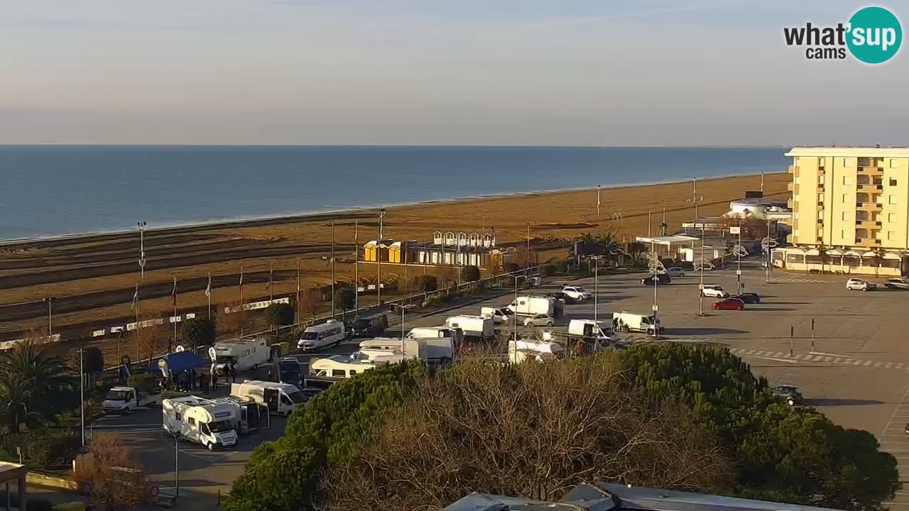 The beach of Bibione webcam – Italy