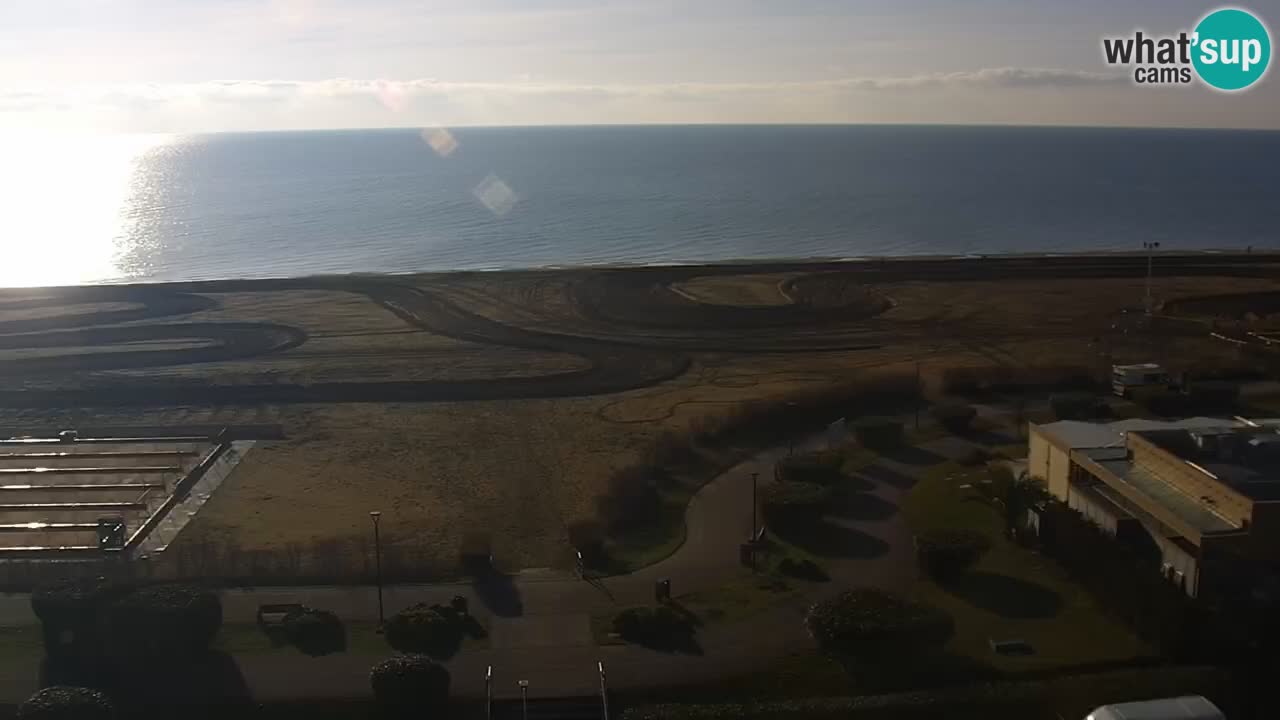 The beach of Bibione webcam – Italy