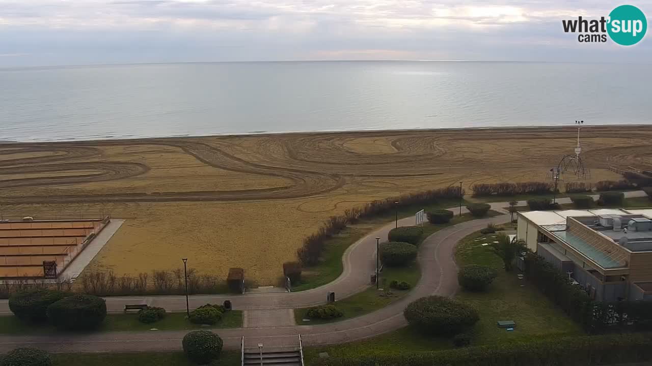 The beach of Bibione webcam – Italy