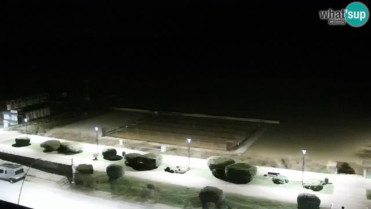 La spiaggia di Bibione webcam live e piazzale Zenit