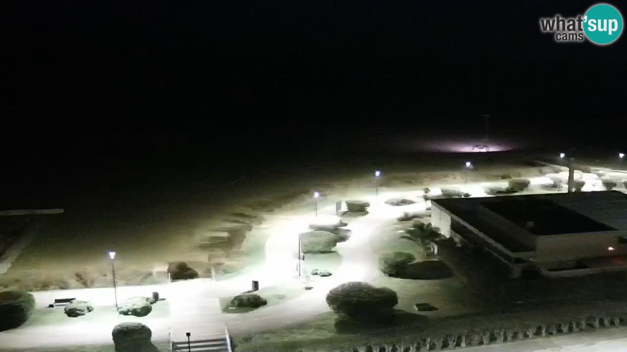 The beach of Bibione webcam – Italy