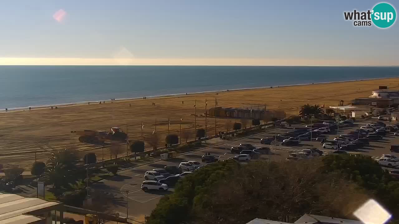 The beach of Bibione webcam – Italy