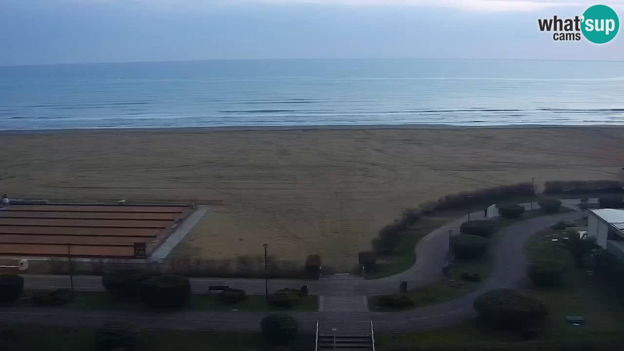 The beach of Bibione webcam – Italy