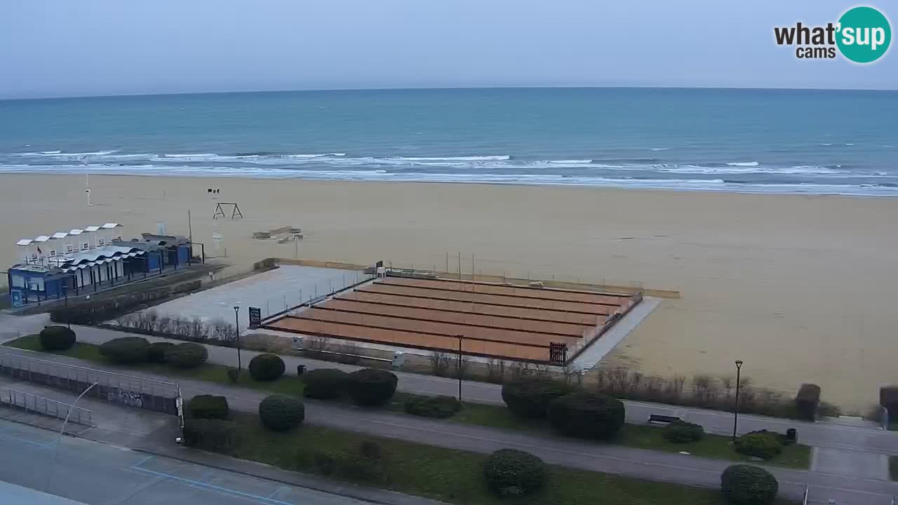 The beach of Bibione webcam – Italy