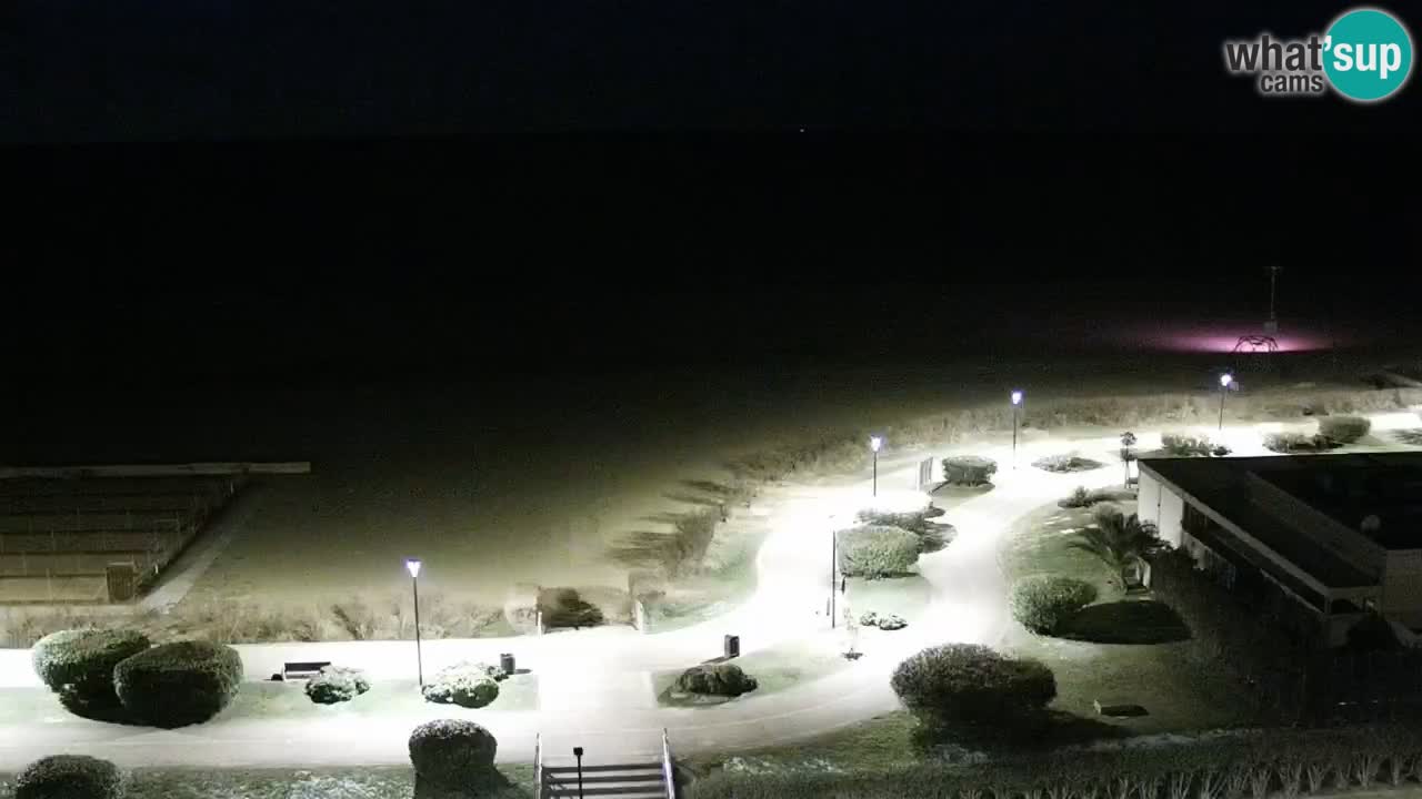 La spiaggia di Bibione webcam live e piazzale Zenit