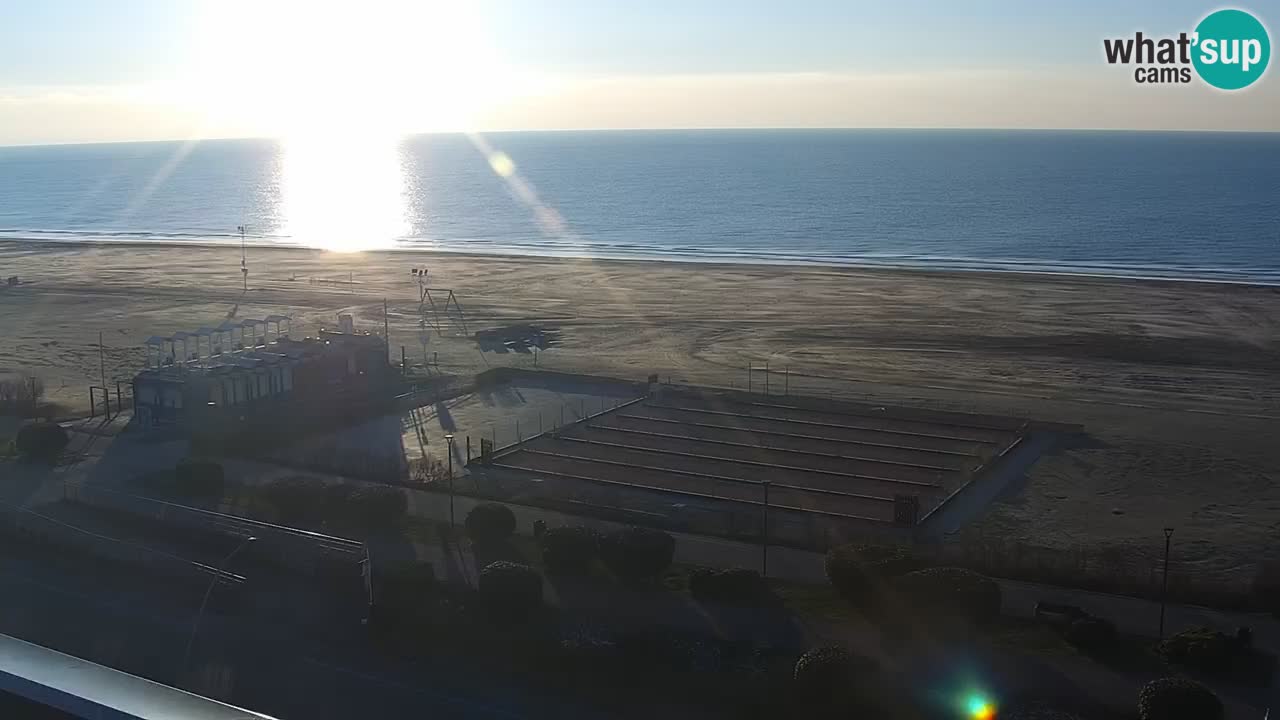 The beach of Bibione webcam – Italy