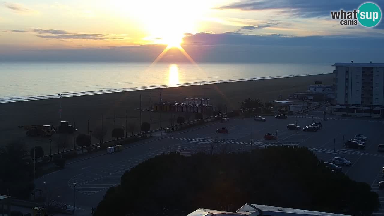 The beach of Bibione webcam – Italy