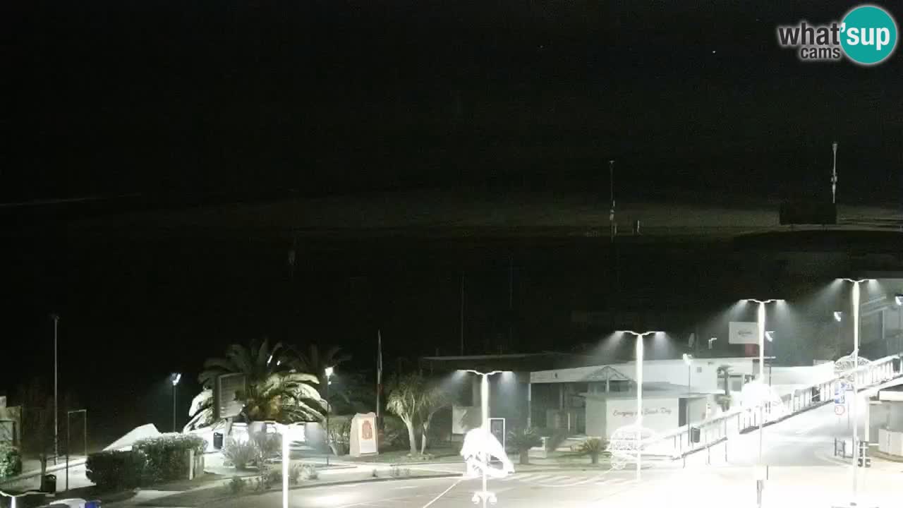 La spiaggia di Bibione webcam live e piazzale Zenit
