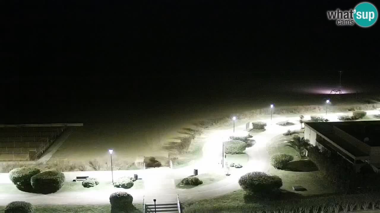 La spiaggia di Bibione webcam live e piazzale Zenit