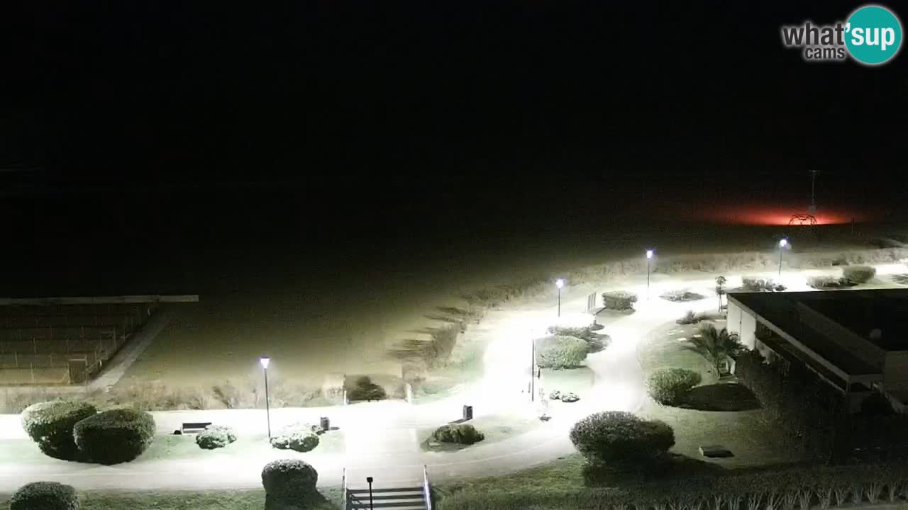 La spiaggia di Bibione webcam live e piazzale Zenit