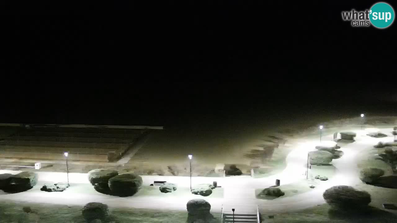 La spiaggia di Bibione webcam live e piazzale Zenit