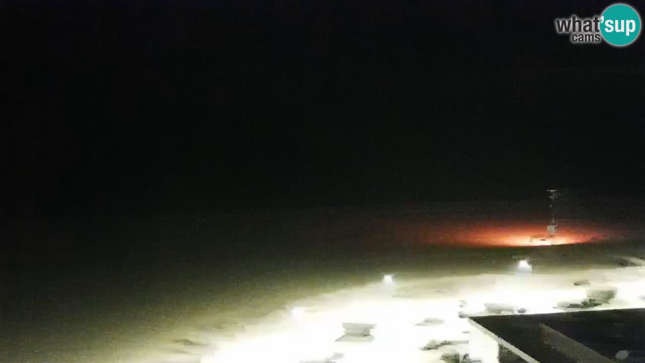 La spiaggia di Bibione webcam live e piazzale Zenit