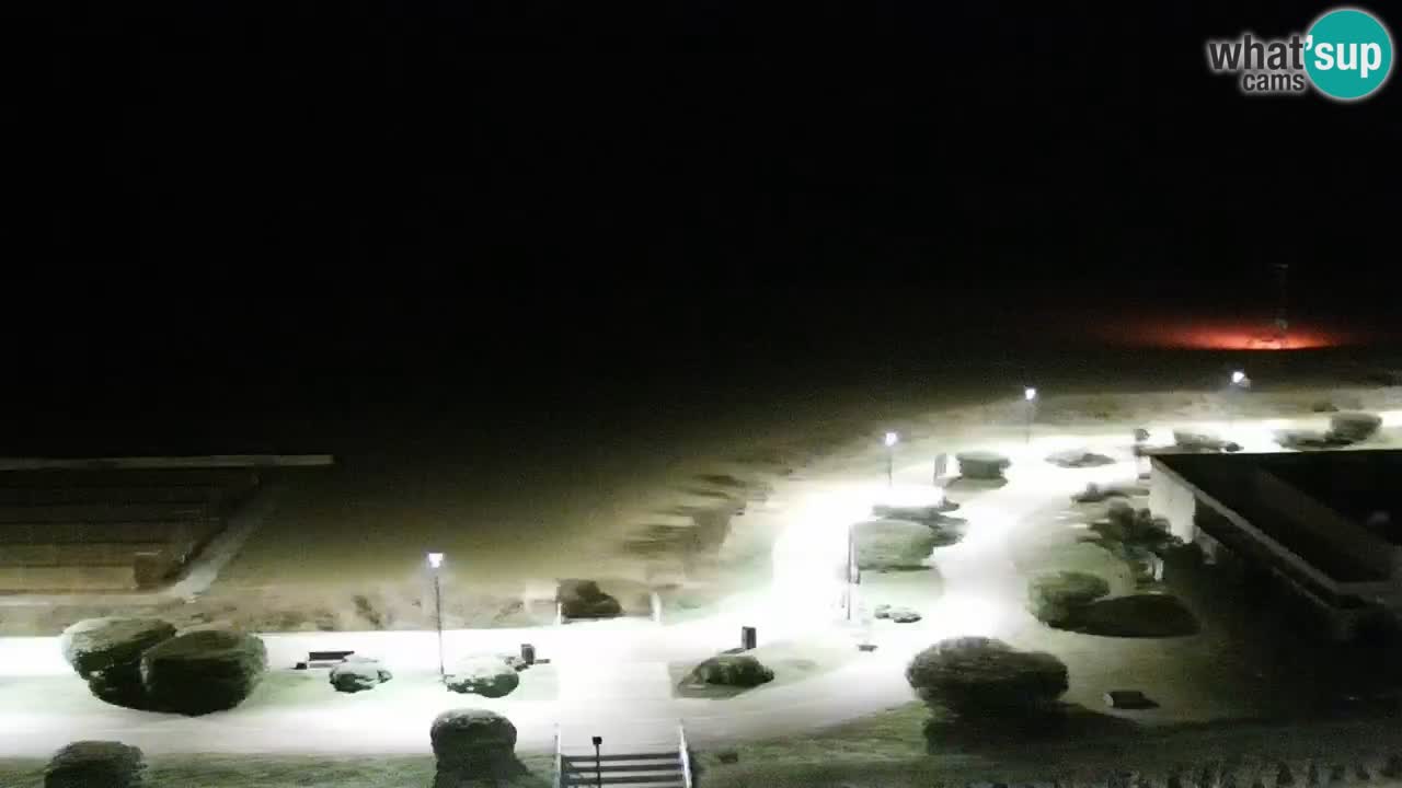 The beach of Bibione webcam – Italy