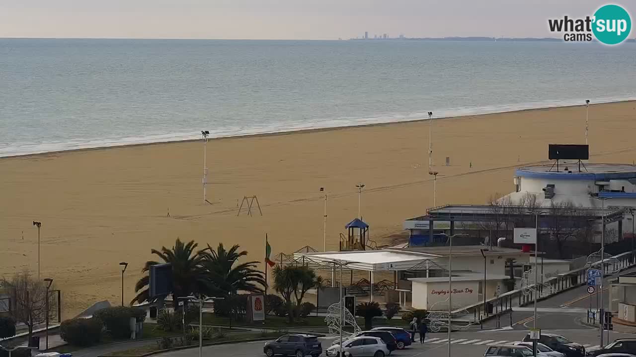 The beach of Bibione webcam – Italy