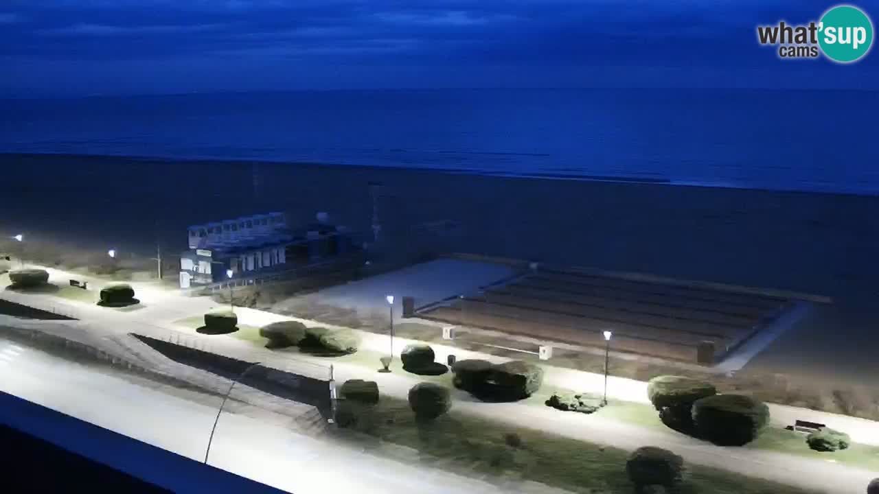 La spiaggia di Bibione webcam live e piazzale Zenit