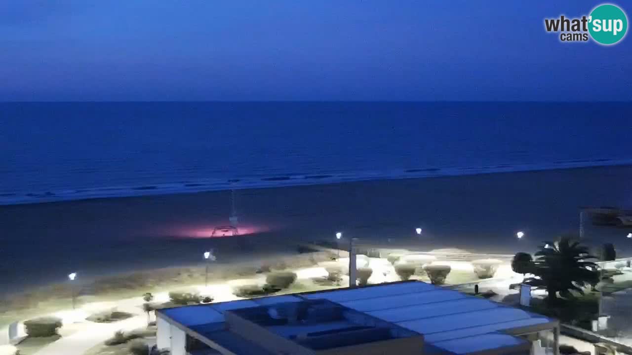 La spiaggia di Bibione webcam live e piazzale Zenit