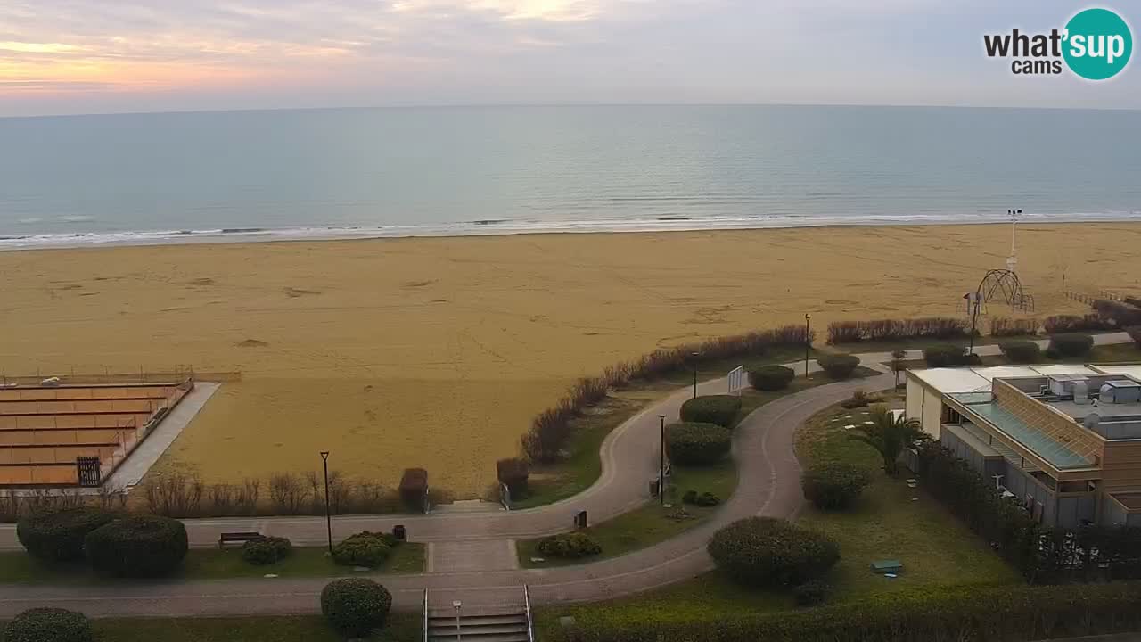 The beach of Bibione webcam – Italy