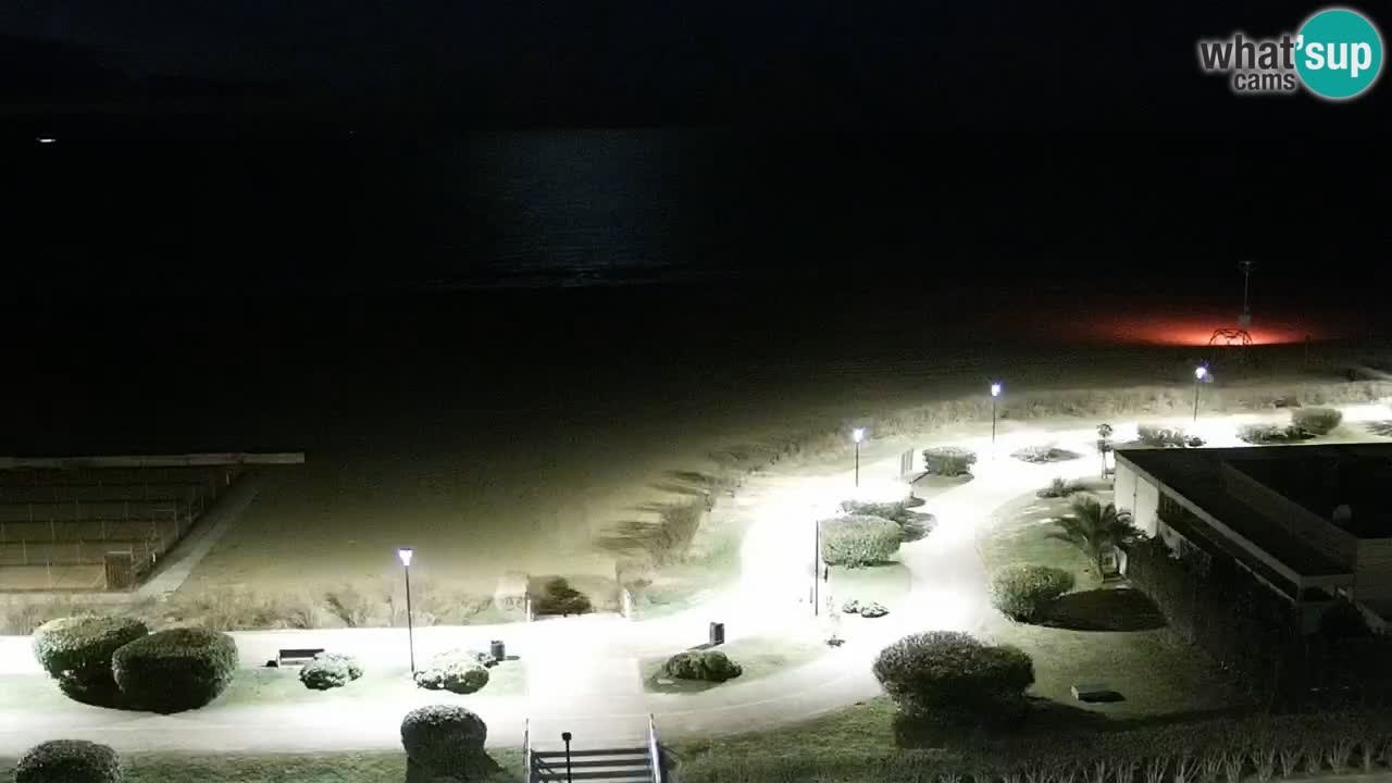 La spiaggia di Bibione webcam live e piazzale Zenit