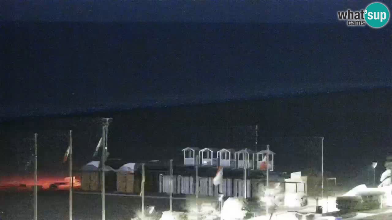 The beach of Bibione webcam – Italy