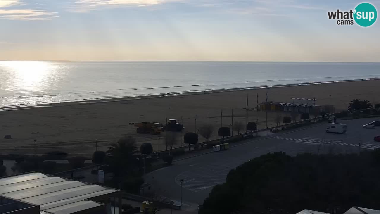 La spiaggia di Bibione webcam live e piazzale Zenit
