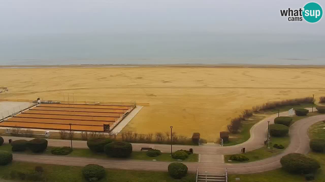 The beach of Bibione webcam – Italy