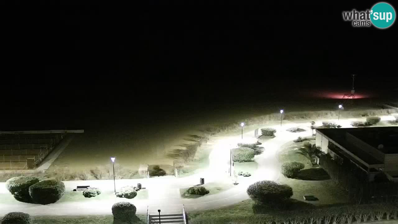 The beach of Bibione webcam – Italy