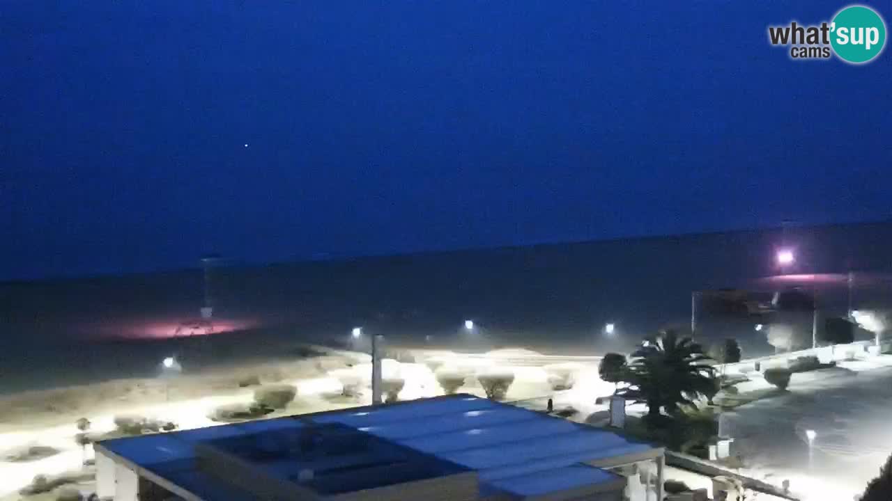 The beach of Bibione webcam – Italy