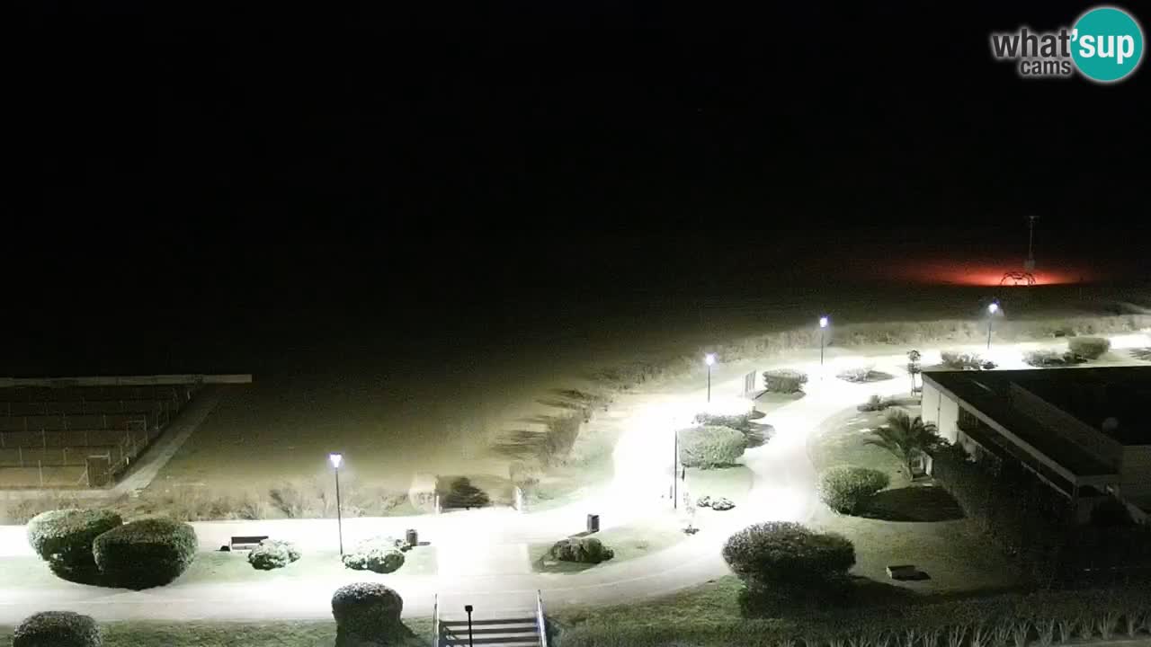 La spiaggia di Bibione webcam live e piazzale Zenit