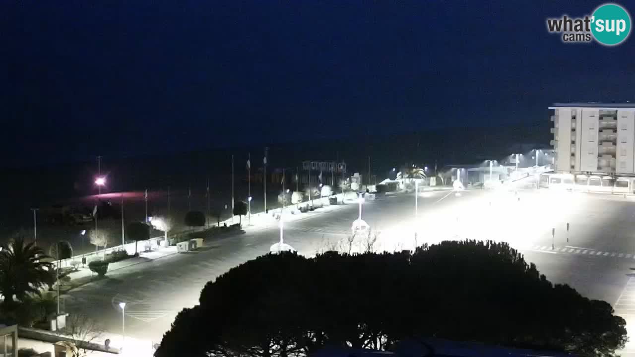 The beach of Bibione webcam – Italy