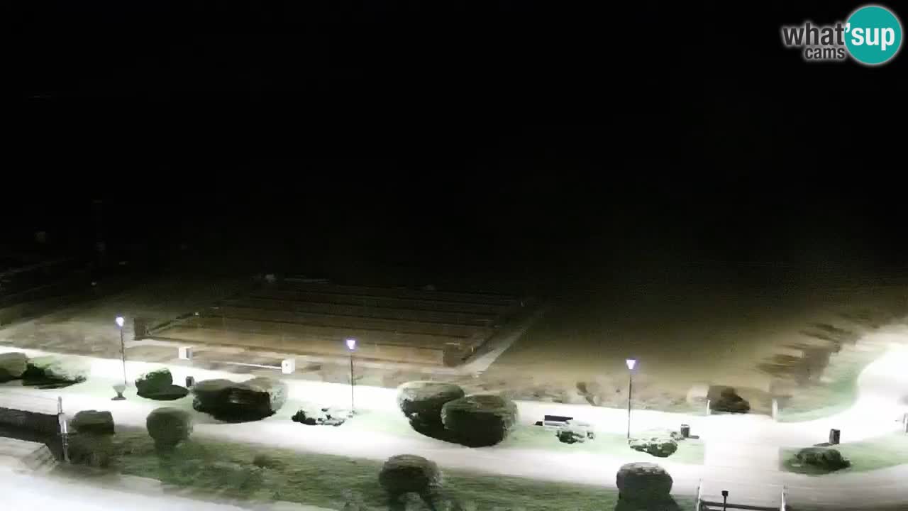 The beach of Bibione webcam – Italy