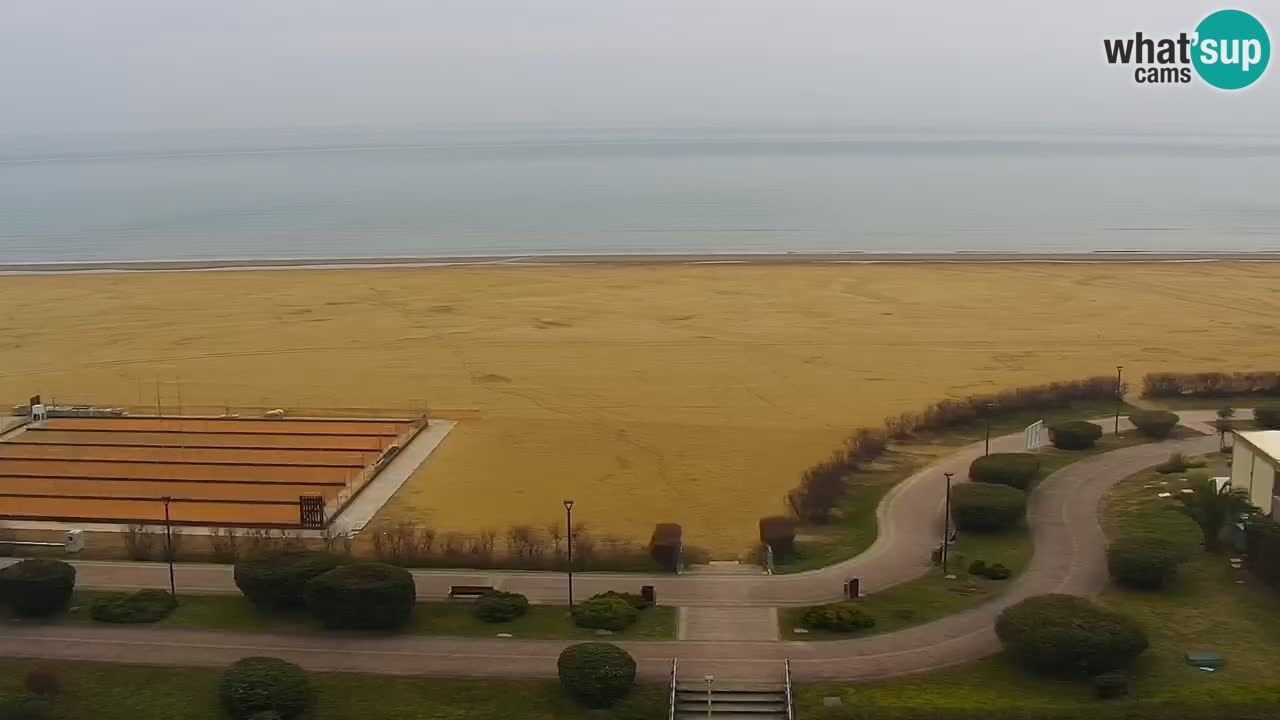 La spiaggia di Bibione webcam live e piazzale Zenit