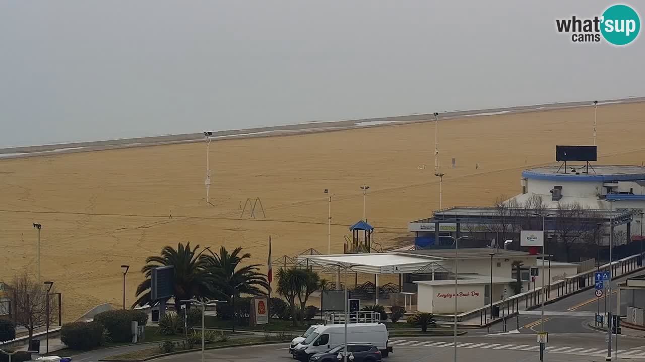 The beach of Bibione webcam – Italy