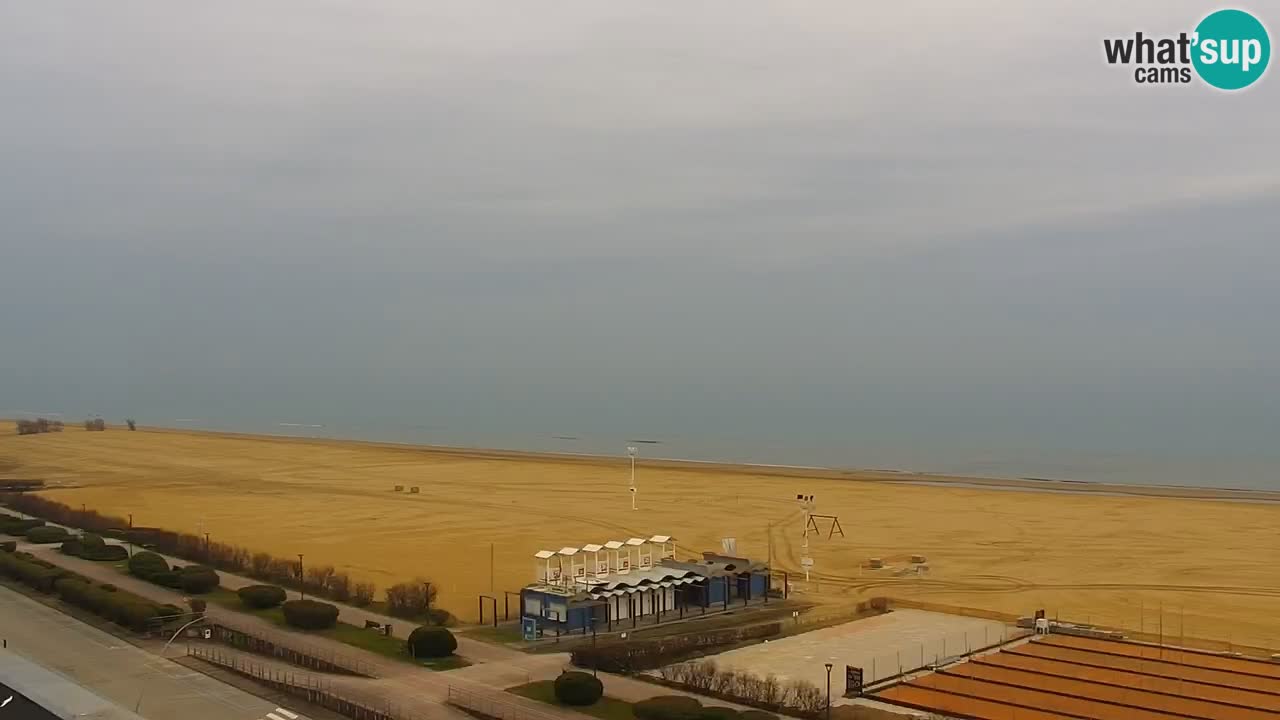 La spiaggia di Bibione webcam live e piazzale Zenit