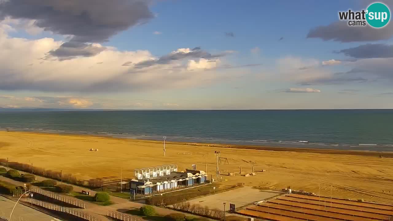 The beach of Bibione webcam – Italy