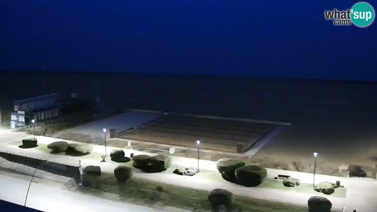 The beach of Bibione webcam – Italy