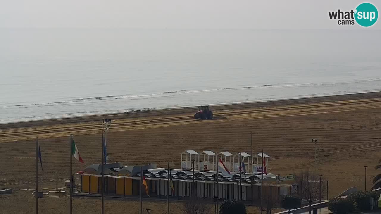 The beach of Bibione webcam – Italy