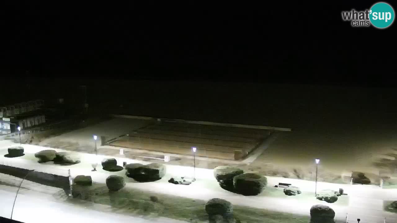 The beach of Bibione webcam – Italy