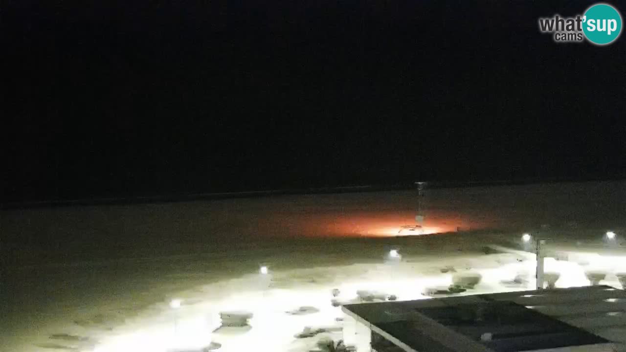 The beach of Bibione webcam – Italy