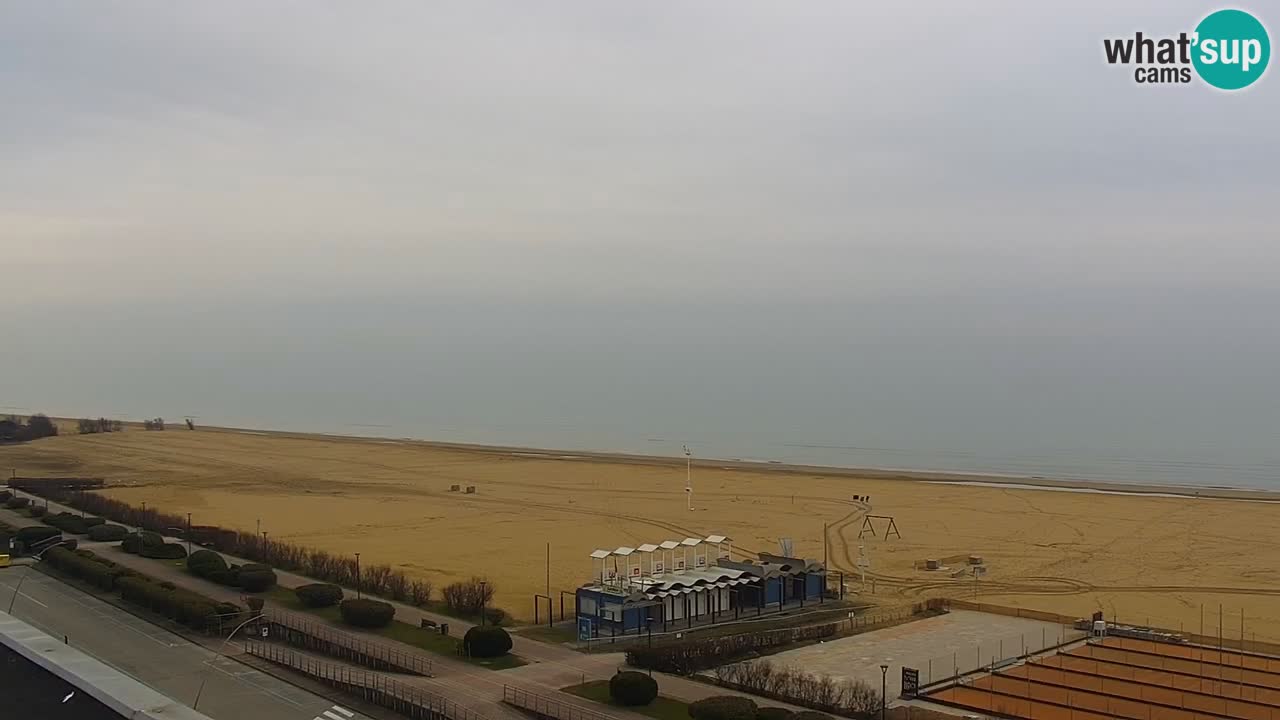The beach of Bibione webcam – Italy