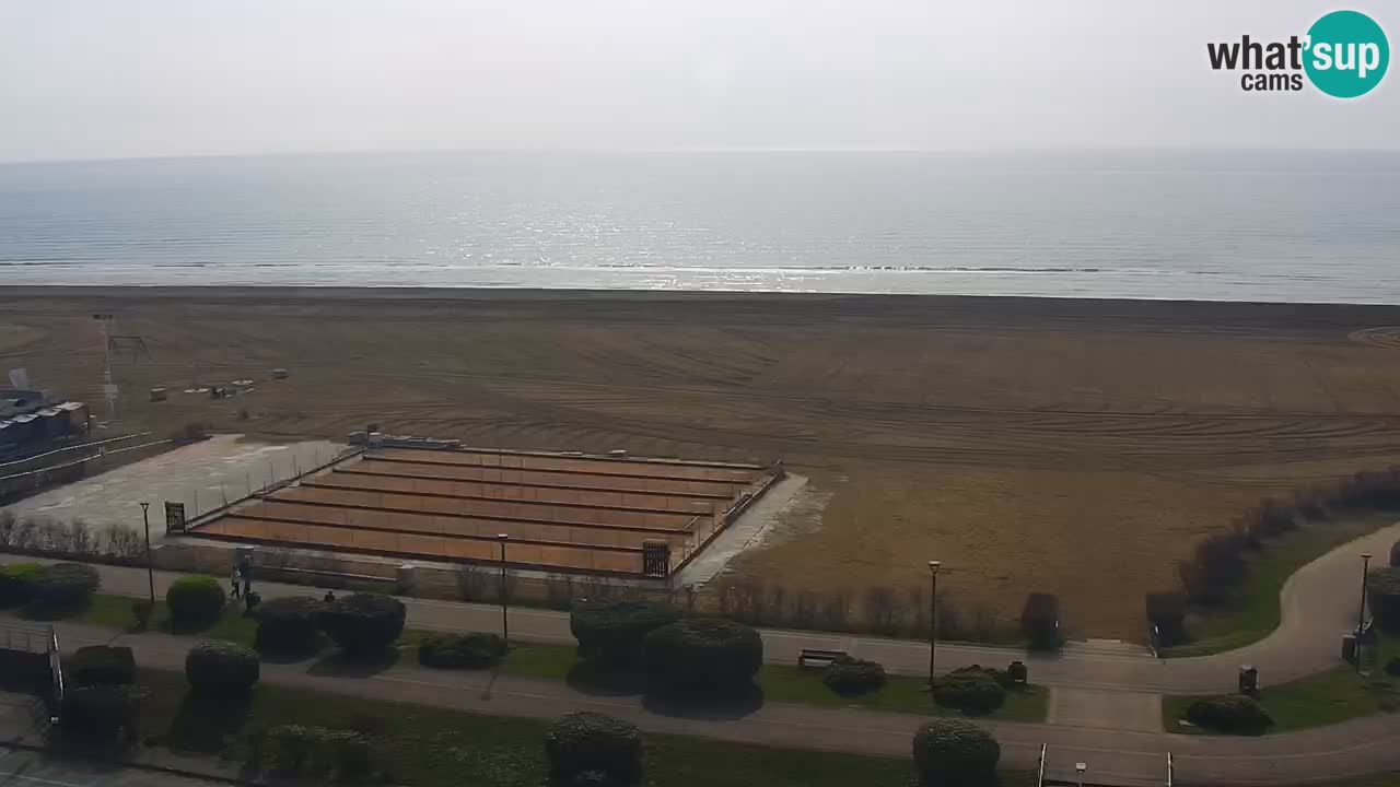The beach of Bibione webcam – Italy