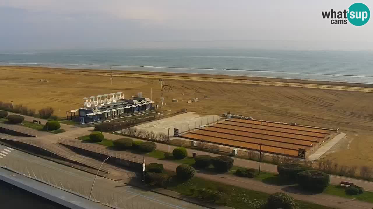 The beach of Bibione webcam – Italy