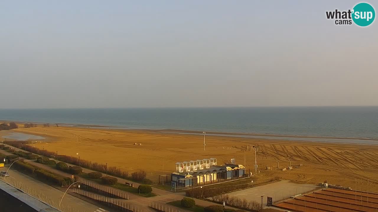 The beach of Bibione webcam – Italy