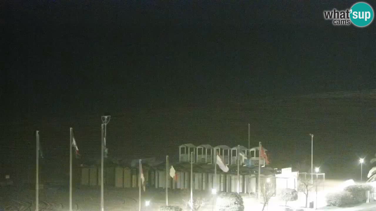 La spiaggia di Bibione webcam live e piazzale Zenit