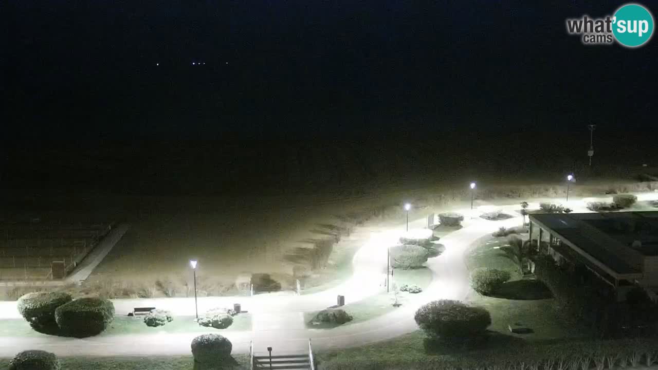 La spiaggia di Bibione webcam live e piazzale Zenit