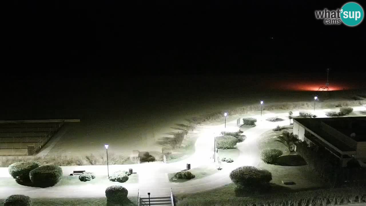 La spiaggia di Bibione webcam live e piazzale Zenit