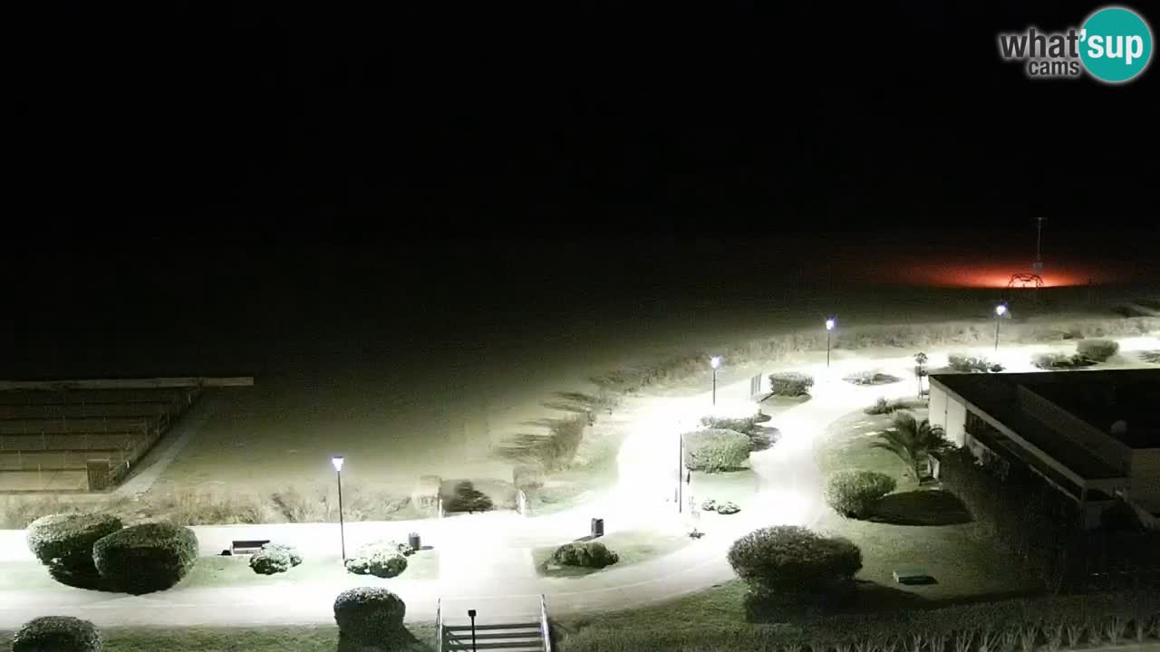The beach of Bibione webcam – Italy