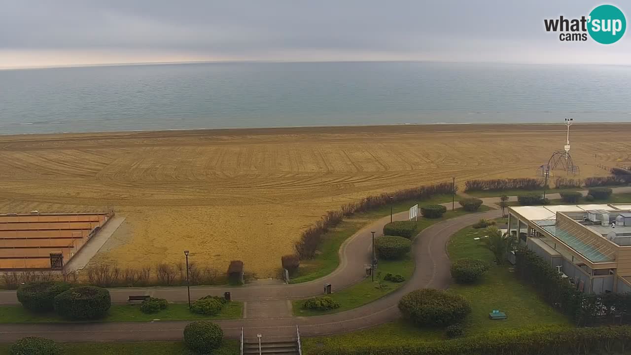 The beach of Bibione webcam – Italy